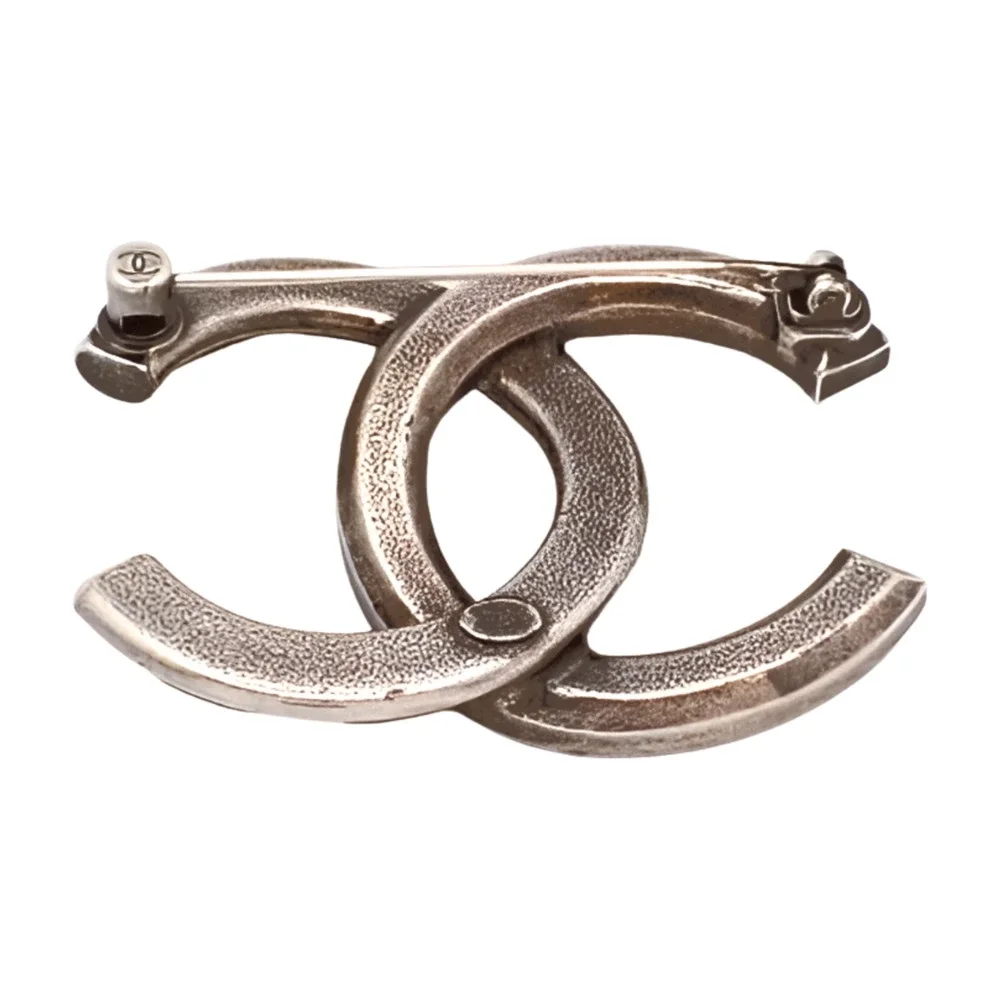 6521 - Chanel Coco Mark Brooch - I24A - Silver